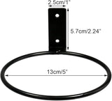 Sivya 6 Pack 5in Flower Pot Holder Ring Wall Mounted Metal Planter Hooks Hangers (6, 5")