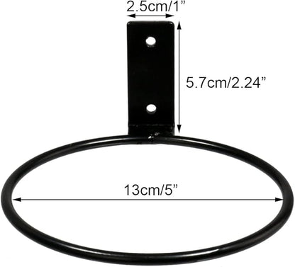 Sivya 6 Pack 5in Flower Pot Holder Ring Wall Mounted Metal Planter Hooks Hangers (6, 5")