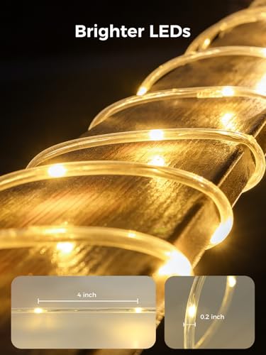 66FT 200LED Connectable Rope Lights - Plug In
