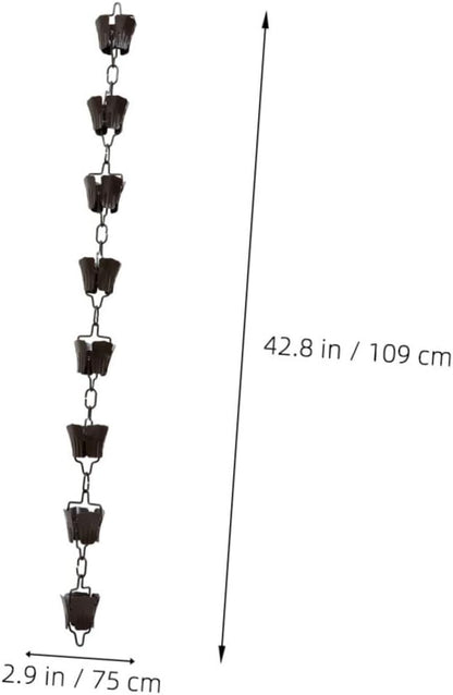 Rain Chain Bell Decorative Rain Chain for Outside Japanese Style Rain Chain Bells