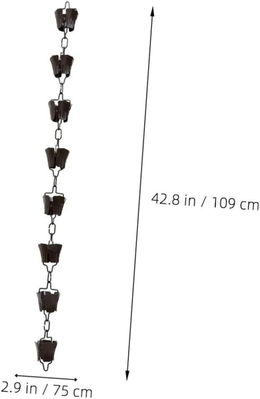 Rain Chain Bell Decorative Rain Chain for Outside Japanese Style Rain Chain Bells