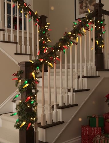 Multicolor Chili Pepper String Lights - 13.6Ft, 35 LED