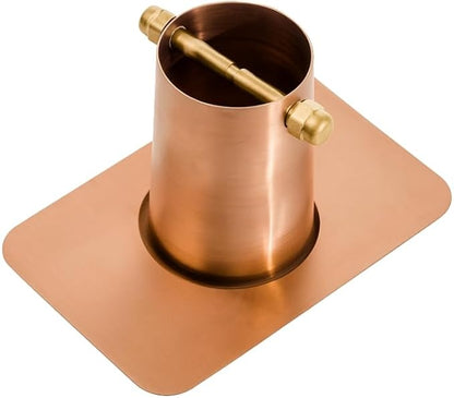 Monarch Rain Chains Pure Copper Lotus Rain Chain with Gutter Adapter, 8.5 ft Decorative Downspout Replacement & Copper Rain Chain Gutter Adapter
