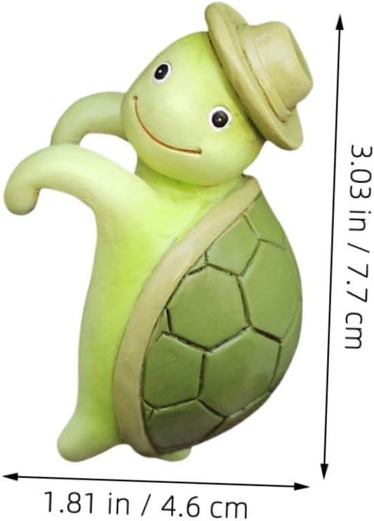 ERINGOGO Resin Turtle Plant Decoration Cute Climbing Tortoise Ornament for Outdoor Plants Weather-Resistant Garden Statue Charming Decor for and Flowers