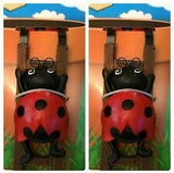 Flower Pot - Hugger Figurine - Ladybug (2 Pcs) Garden Decor - Get All The Fun Collections of Pot Pal Climbers - Yard Decor - Hanging Planter Decorations - Patio Decor