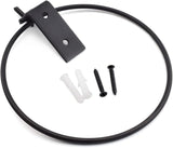 Aifeier ET Wall Mounted Metal Plant Holder Foldable Hanging Bracket Ring Flower Pot Bracket Plant Hanger, 11CM/ 4.33 Inch, Black, 2 Pack