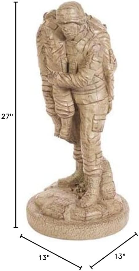 None Left Behind- 27" Tall x 13" w x 13" d- Desert Sand Brown