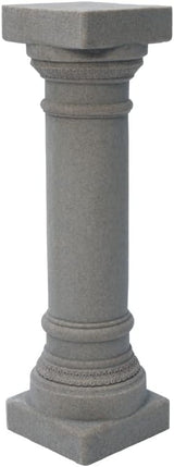 Greek Column Statue – Natural Granite Appearance – Made of Resin – Lightweight – 28” Height
