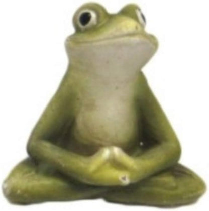 Pacific Giftware Zen Garden Inner Peace Yoga Frogs Set of 3 Figurine Collectible Sculpture Mini Garden Decor 2.5 inch Tall