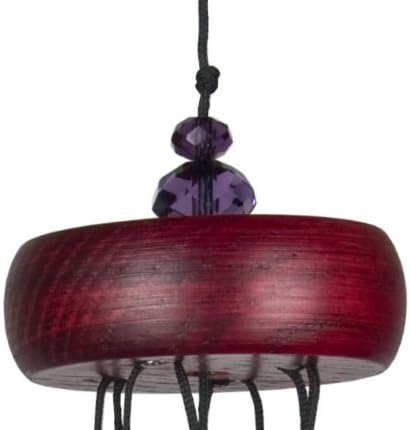 Woodstock Chimes Signature Collection, Gem Drop Chime, 10'' Violet Décor Designs - Small Chimes Wind Chimes for Outdoor, Patio, Home or Garden Décor (GEMVI)
