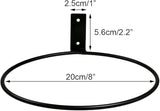 Sivya 6 Pack 8in Flower Pot Holder Ring Wall Mounted Metal Planter Hooks Hangers (6, 8")