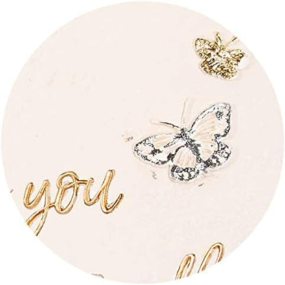 Pavilion - Whisper I Love You to A Butterfly and It Will Fly to Heaven to Deliver Your Message - 10 Inch Round Weather Proof Garden Stone