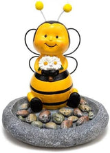 BRECK'S - Buzzie Bee's Bath Garden Statue - A Decorative Way to Help Your Landscape's Helpful Pollinators