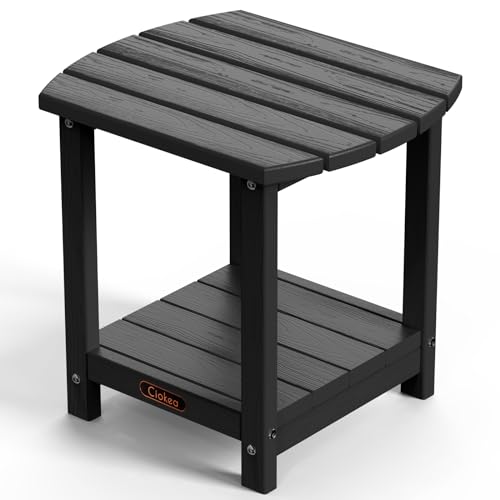 Ciokea Adirondack Outdoor Side Table，Black