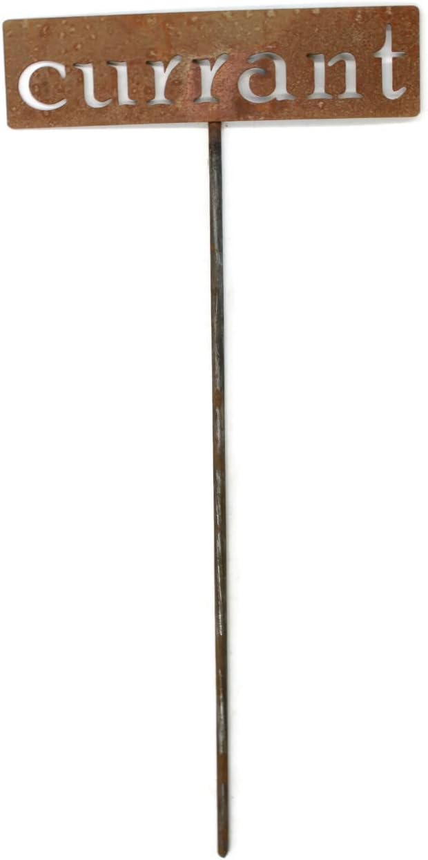 Classic Metal Garden Markers 19 Inches Tall (currant, Naturally Rusted)