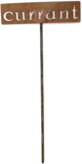 Classic Metal Garden Markers 19 Inches Tall (currant, Naturally Rusted)