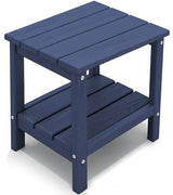 KINGYES Double Side Table, Adirondack End Table- Navy