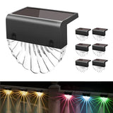 Solar Deck Lights - 6 Pack Waterproof Stair Lights