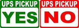 Ups Yes Pick Up No Pick-Up Sign Metal Funny Warning Sign for Property Notice Sign Plaque for Home Decor 12x16 United Parcel Service Delivery Pickup Rules (2 Pack)