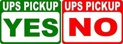 Ups Yes Pick Up No Pick-Up Sign Metal Funny Warning Sign for Property Notice Sign Plaque for Home Decor 8x12 United Parcel Service Delivery Pickup Rules (2 Pack)