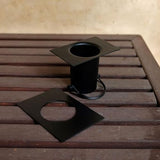 Nutshell Stores XL Scallop Cups Rain Chain - Black - 16 Feet