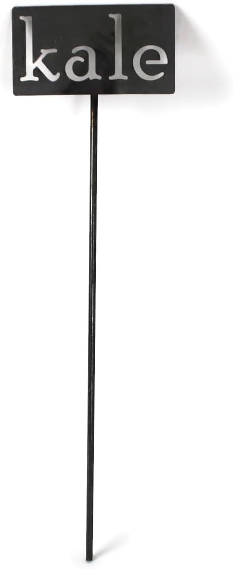 Classic Metal Garden Markers 19 Inches Tall (kale, Raw, Unfinished Steel (will rust with time))