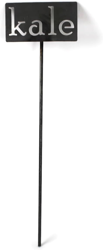 Classic Metal Garden Markers 19 Inches Tall (kale, Raw, Unfinished Steel (will rust with time))