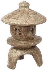 Small Round Pagoda- 12" Tall x 8- Buff