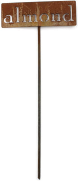 Classic Metal Garden Markers 19 Inches Tall (almond, Naturally Rusted)