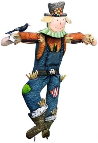 71" x 50" Metal Scarecrow Yard Decoration - Fall Decorations for Home Outdoor, Metal Scarecrow Garden Stake for Fall Harvest Decor, Autumn Yard Signs for Outside Garden Lawn Porch