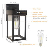 Solar Wall Lights - Waterproof Motion Sensor 3 Modes
