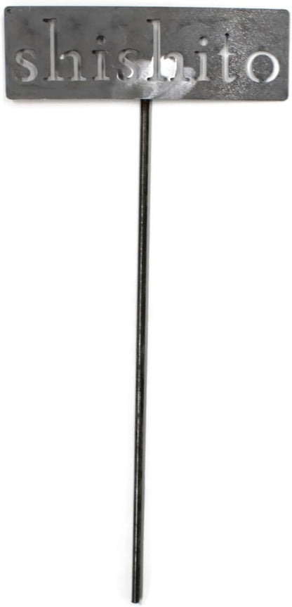 Classic Metal Garden Markers 19 Inches Tall (shishito, Raw, Unfinished Steel (will rust with time))