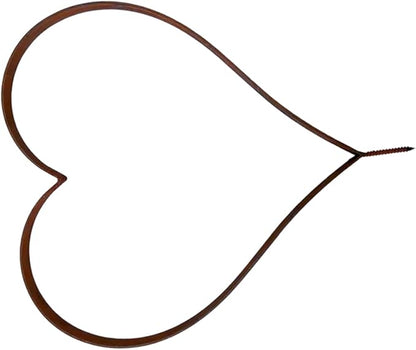 Rust Decoration Stake Metal Heart Shape Garden Decoration Rust Stake Natural Plant Outdoor Yard