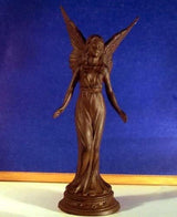 Upper Deck Majestic Angel Statue Cast Iron Rust Finish