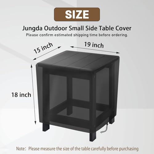2 Pack Small Side Table Cover for 19 Inch Patio Table