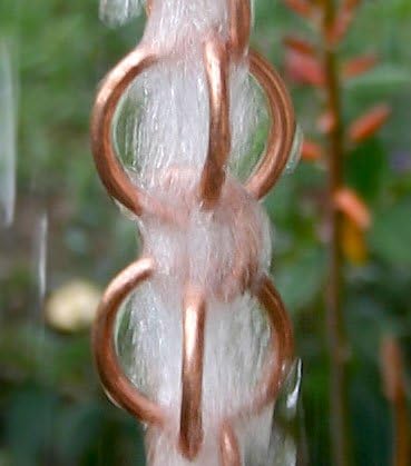 Nutshell Stores Double Loops Rain Chain - Copper - 7 Feet