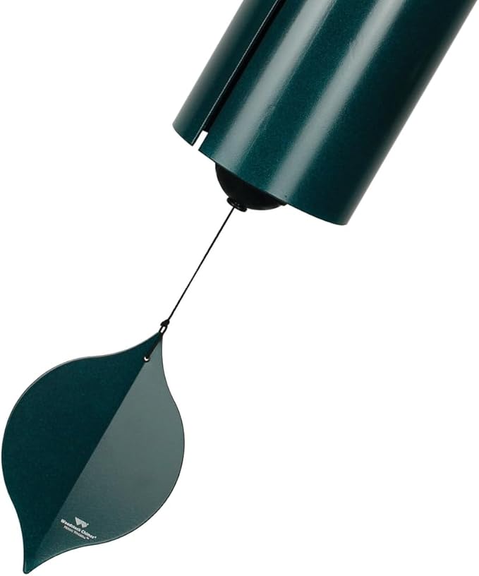 Woodstock Wind Chimes Heroic Windbell Wind Chimes for Outside, 40" Green Large Windchime for Outdoor Garden, Patio, Porch Wind Bell, Deep Tone Sound