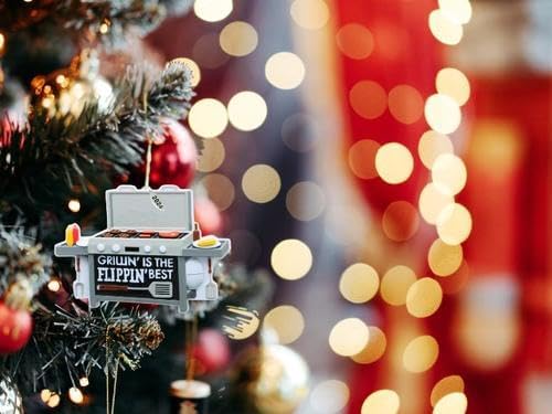BBQ Ornament, 2026 Christmas Ornaments - Grill, Grilling or Smoker Gift - Easy to Personalize at Home - Comes in a Gift Box so It's Ready for Giving