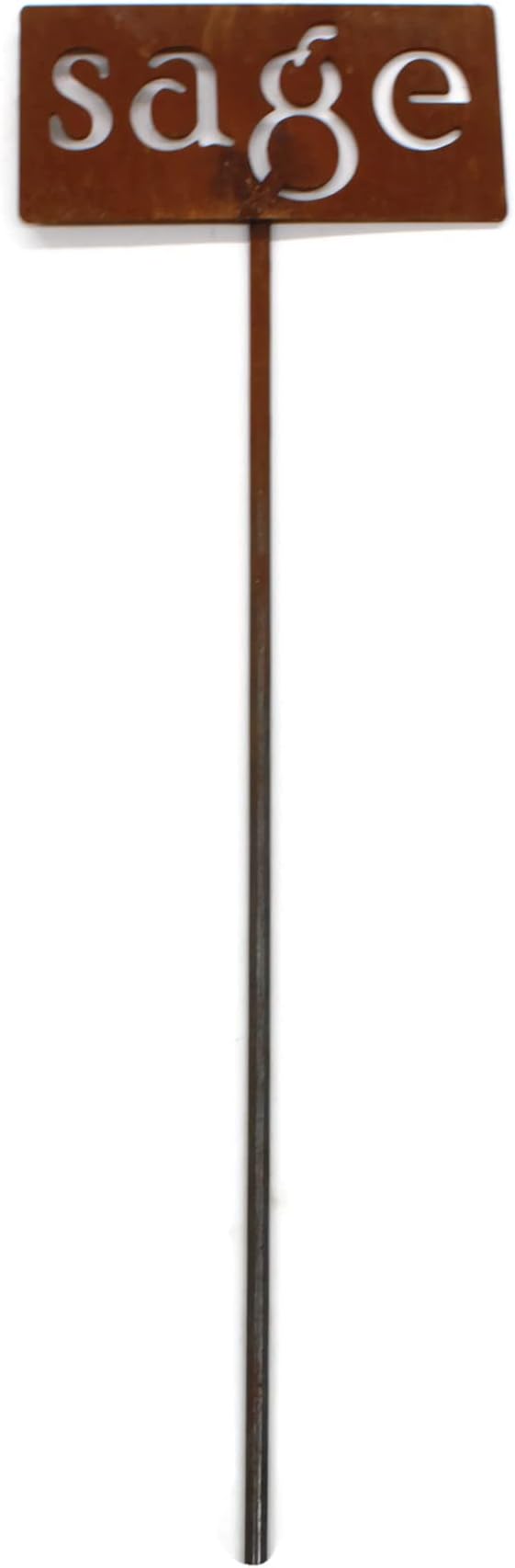 Classic Metal Garden Markers 19 Inches Tall (sage, Naturally Rusted)
