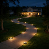 Solar Lights - Waterproof Warm White 12 Pack Ground