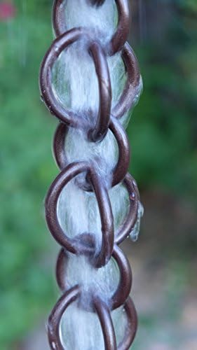 Nutshell Stores Double Loops Rain Chain - Bronze - 16 Feet