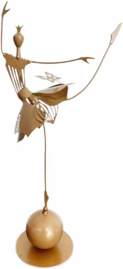 Garden Dancing Girl Statue Ornament Iron Yard Decorations 11 inch Lifelike Fairy Garden Accessorie for Patio Yard Lawn Porch Ornament Gifts (Butterfly Girl)
