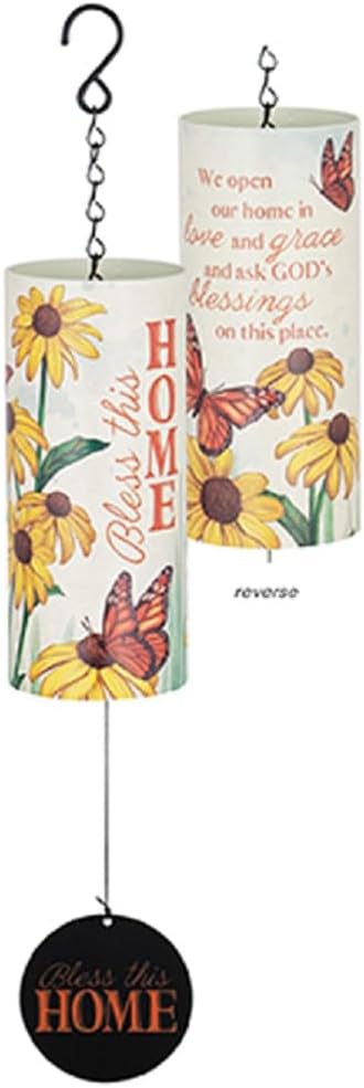 Carson Wind Chime-Cylinder Sonnet-Bless This Home (18")