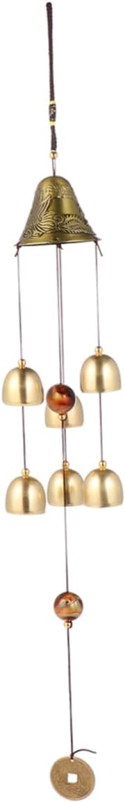 VICASKY 1pc Decorative Wind Chimes Dragon and for Indoor and Outdoor Relaxation Beautiful Metal Tube Pendant for Garden and Patio Decor