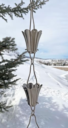 Nutshell Stores Yuri Rain Chain - Stainless Steel - 8 Feet