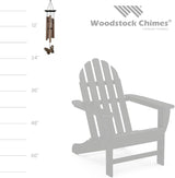 Woodstock Wind Chimes My Butterfly Chime, Bronze Aluminum Tubes, Small 21-Inch, Light Airy Sound Wind Chime for Outdoor Decor for Garden
