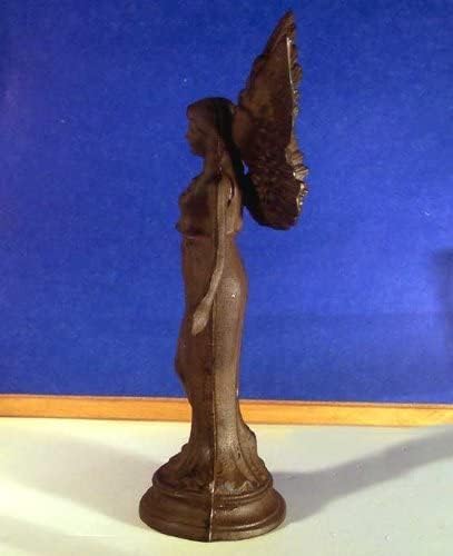 Upper Deck Majestic Angel Statue Cast Iron Rust Finish