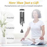 Gifts for Grandma, 25''Wind Chimes Black, Best Grandmother Birthday Gifts from Grandkids, Thanksgiving, Ideas for Grandma