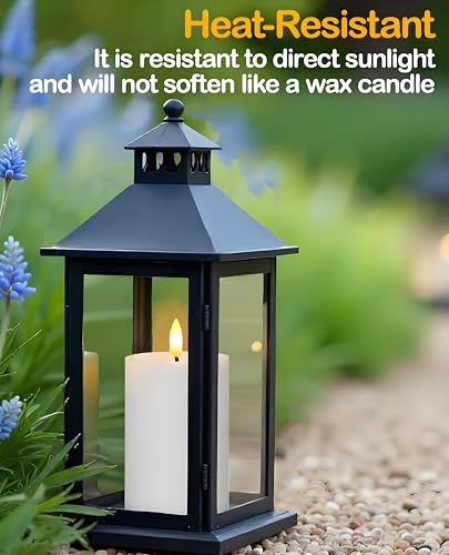 Outdoor Waterproof Flameless Candles 3"x4" - Remote Timer