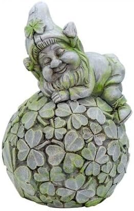 Leprechauns Having A Ball, Resin Stone Look, 8 inches